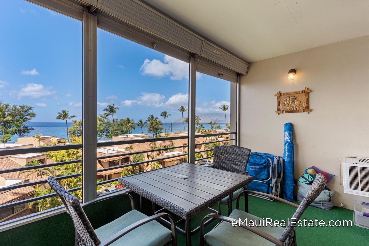 Every unit at Kamaole Beach Royale has private covered lanais with storm shutters
