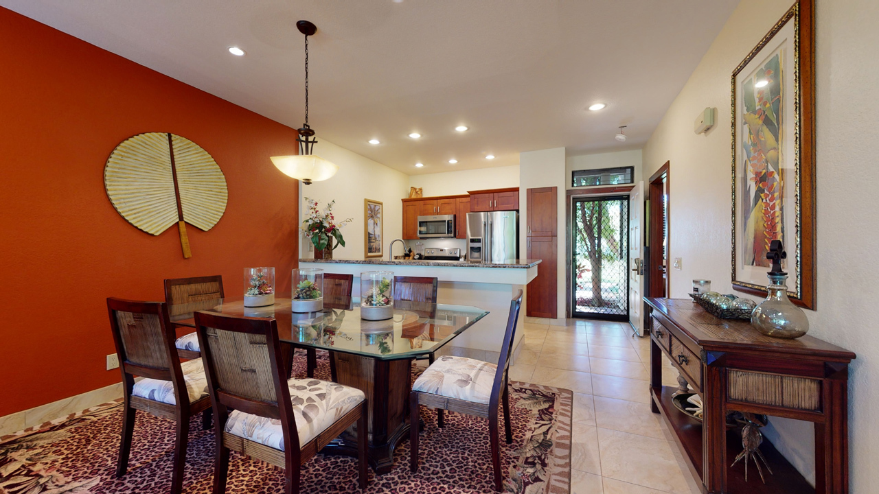 Inviting interiors: Dining area.